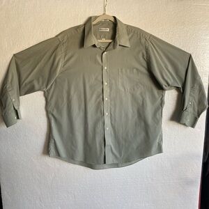 Pierre Cardin Olive Casual Button-Down Shirt